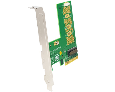 M2-PCIE4XCA02|M.2 (Socket 3 Key M PCIe-based SSD Module Pinout) to PCI Express x4 Adapter