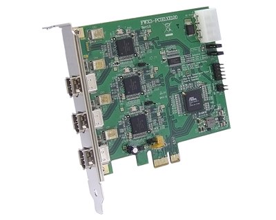 FWX3-PCIE1XE120-3|Triple OHCI 3-port IEEE 1394a (FireWire) to PCI Express x1 Host Card