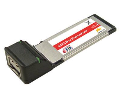 SATA2-EC3421|2-port SATA II to RAID ExpressCard featuring JMicron JMB362 SATA Host Controller