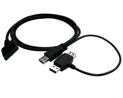 SATA-USPWR|SATA 15 pin plug to USB A plug & receptacle Connector