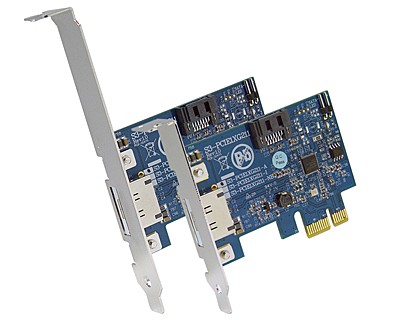 S3-PCIE1XG211-A|2-port SATA III (6 Gbps) to PCI Express x1 Gen 2 Host Card