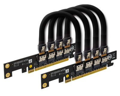 IPCIE16XCA03|PCIe x16 to PCIe x16 Interconnect Cabling solution