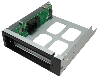 DB525-PCIE2XD1X20|Dual PCIe x1 Add-On Card Docking Bay (5.25 inch ODD Form Factor)