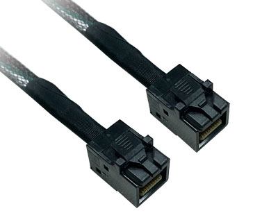 CB-S0017|Mini-SAS HD (SFF-8643) 4i plug to Mini-SAS HD (SFF-8643) 4i plug 85ohm Cable (CB-S0017)