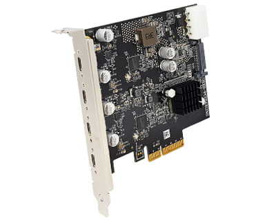 U31X2-PCIE4XG321|Dual Channel 4-port (2-port x 2) USB 3.2 Gen 2 to PCI Express x4 Host Card