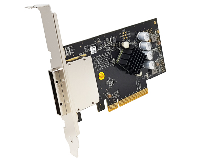 EP8X-PCIE8XG301|Externall PCIe (iPass x8 68pin compatible) to PCIe x8 Gen 3 Switch Host Card
