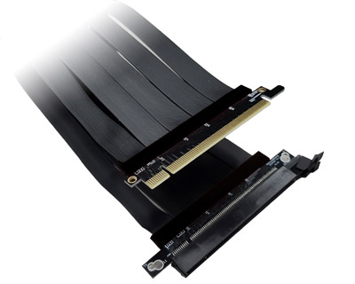 PCIE4X16GF-SL|PCI Express x16 (gold finger) to x16 Slot Gen 4 Riser Card Extension Cable (CB-00713, CB-00714)
